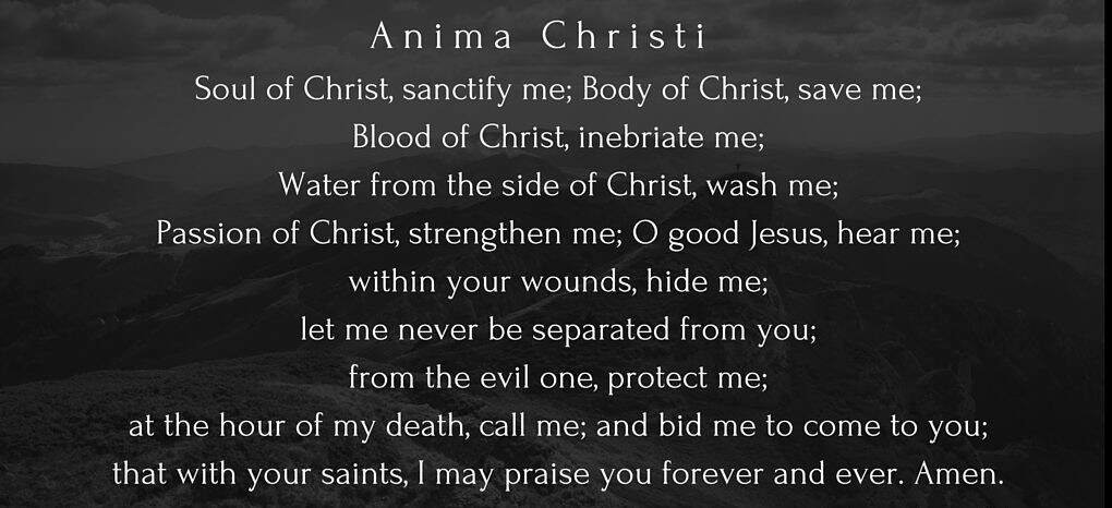 Anima Christi in song